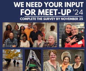 We need your input for Meet-Up'24: complete the survey by November 25 -- includes photos of PMP Pals at Meet-up'23